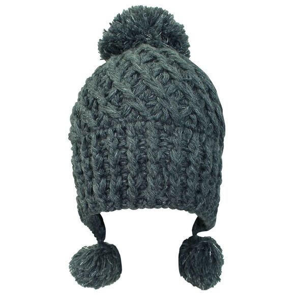 Soft Knit Triple Pom Pom Beanie Hat - Picture 6 of 8